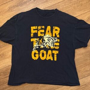 Graphic Tee with Bold Yellow Design